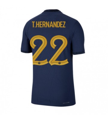 Frankrig Theo Hernandez #22 Hjemmebanetrøje VM 2022 Kort ærmer
